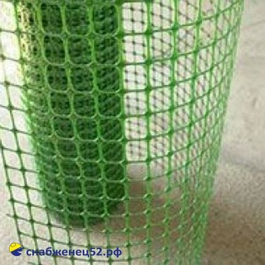Сетка пластиковая, ячейка квадрат 45*45, зеленая (2*20м) (п.м)